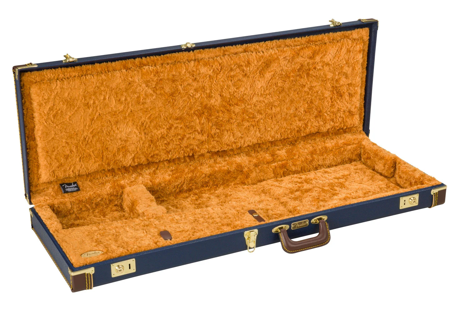 Fender Classic Series Wood Case Strat/Tele, Navy Blue - Image 5