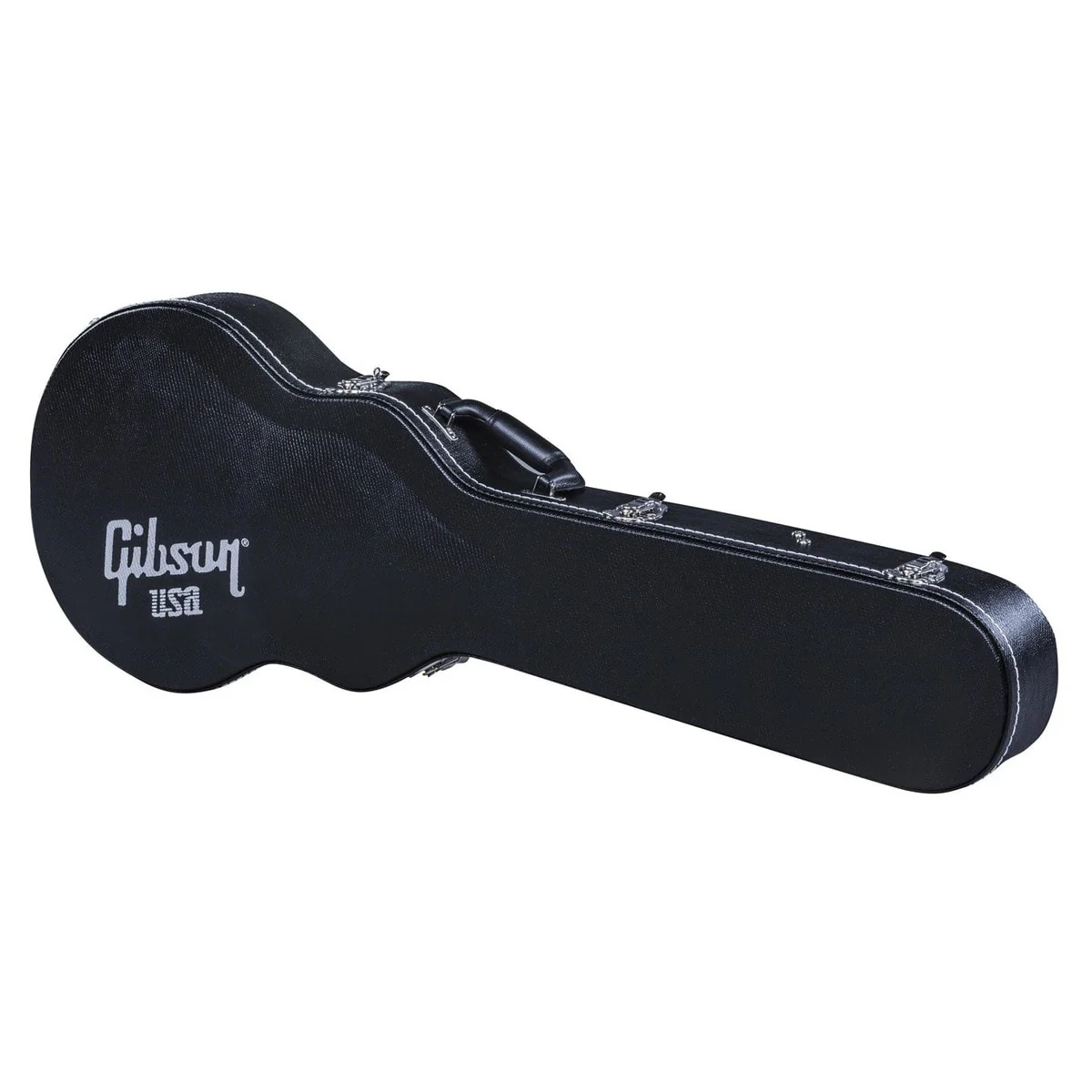 Gibson Les Paul Hardshell Case Black with White Interior - Image 3