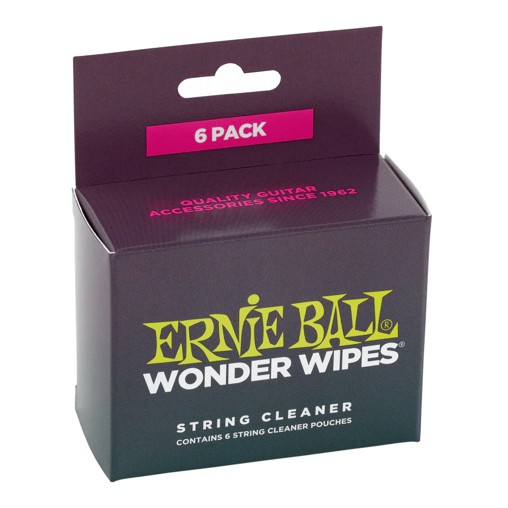 Ernie Ball Wonder Wipes String Cleaner 6 Pack - Image 2