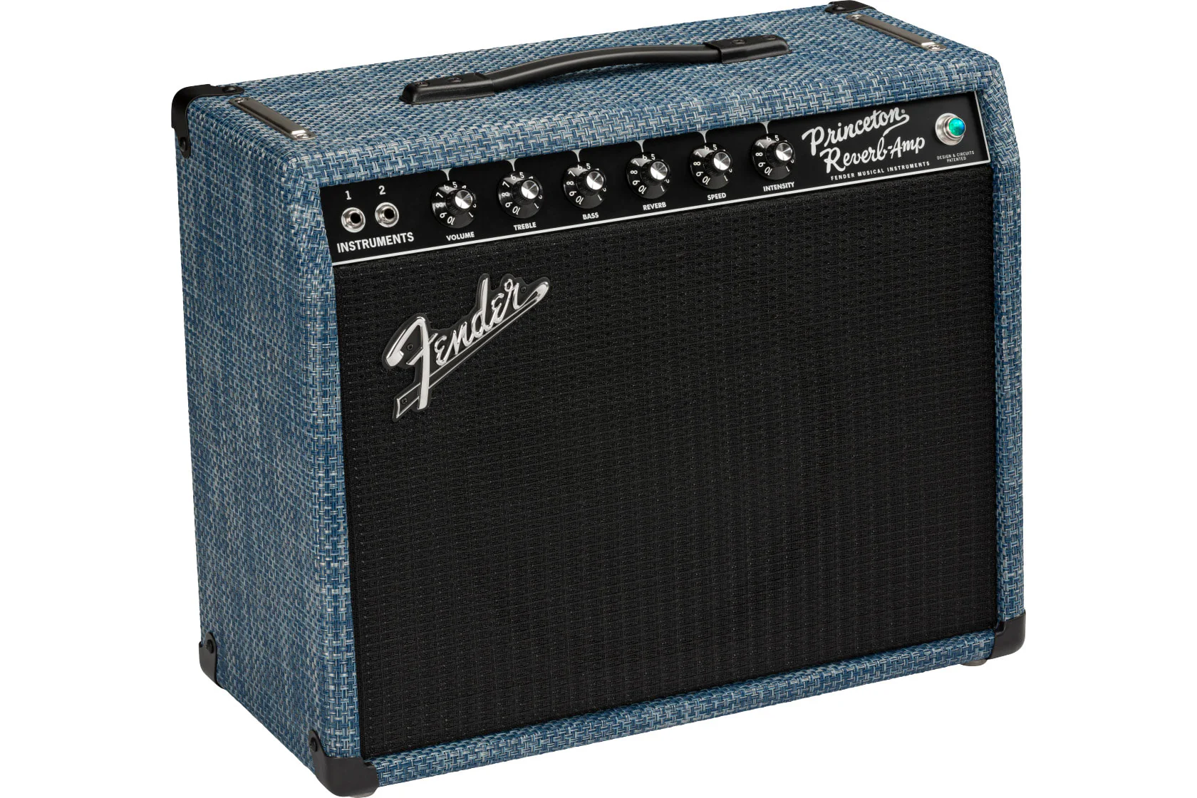 Fender 2020 Limited Edition Princeton Reverb Chilewich Denim - Image 4