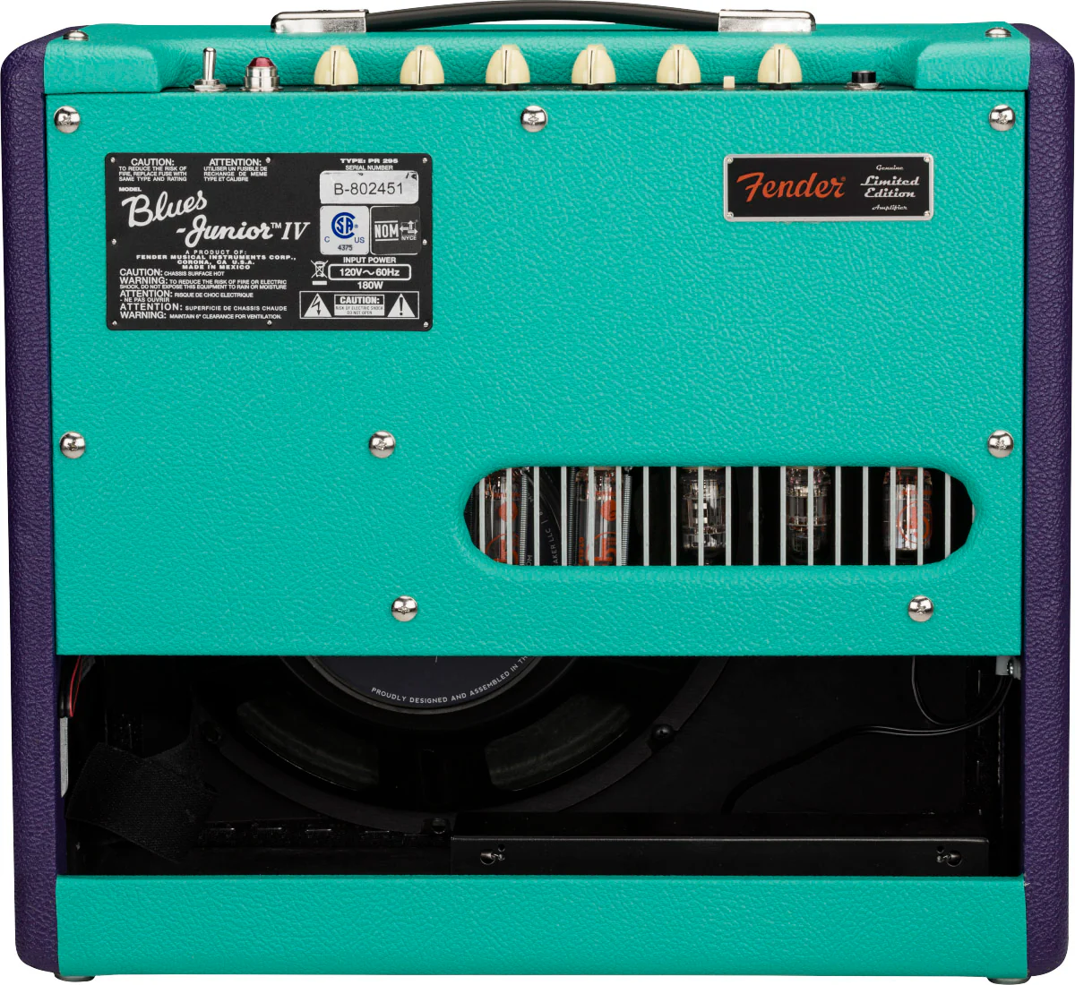Fender Blues Junior Two-Tone Purple/Seaform - Image 4