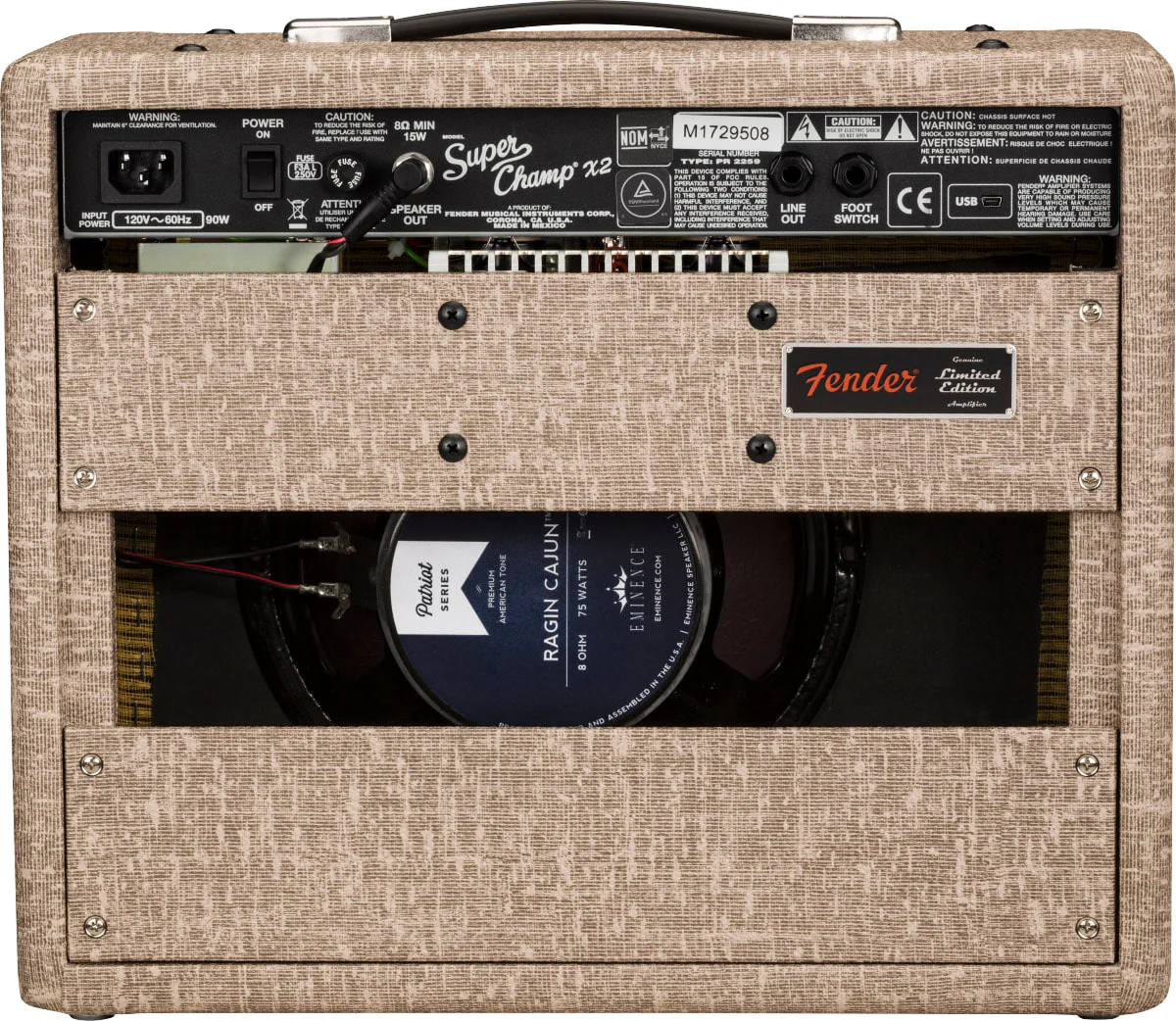Fender Super Champ X2 Eminence Ragin Cajun - Image 5