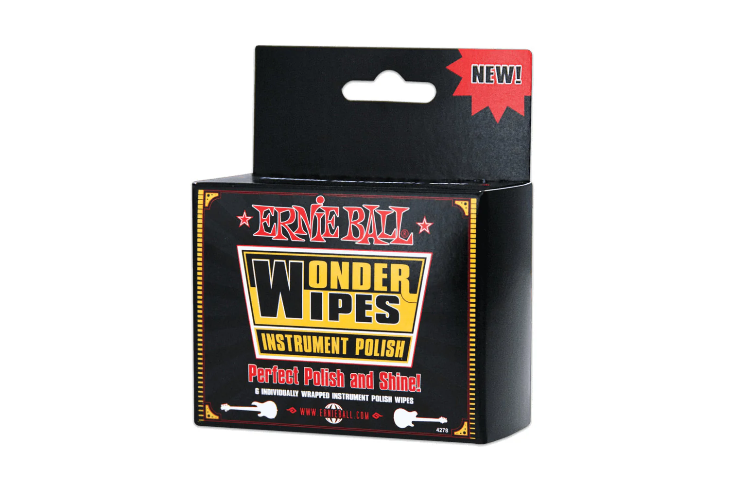 Ernie Ball Wonder Wipes Instrument Polish 6 Pack