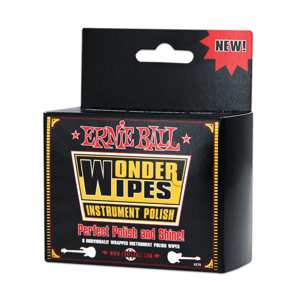 Ernie Ball Wonder Wipes Instrument Polish 6 Pack - Image 2