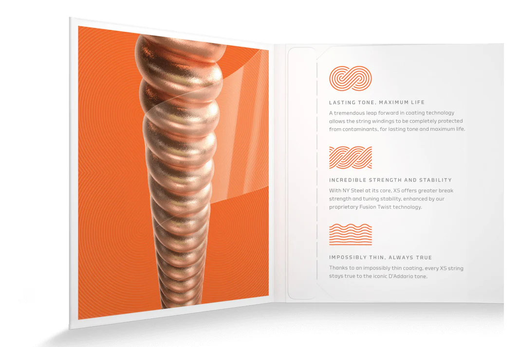 DâAddario 10 -47 Extra Light, XS Coated Phosphor Bronze - Image 4