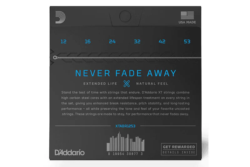 D'Addario Acoustic String XT 80/20 Bronze Light 12-53 - Image 2