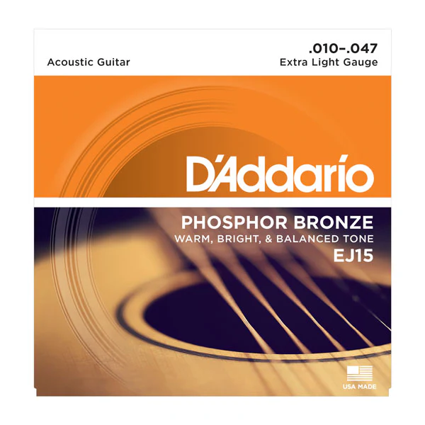 Daddario EJ15 Phosphor Bronze, Extra Light, 10-47 - Image 5