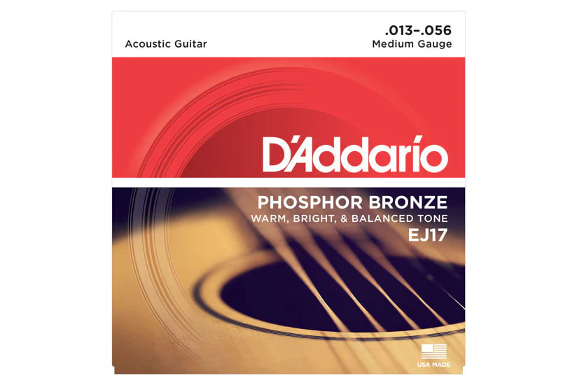 Daddario EJ17 Phosphor Bronze, Medium, 13-56