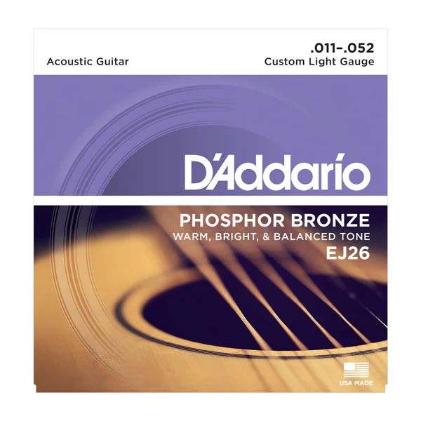 Daddario EJ26 Phosphor Bronze, Custom Light, 11-52 - Image 5