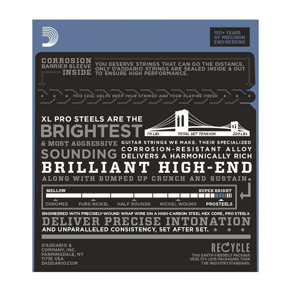Daddario EPS520 ProSteels, Super Light, 9-42 - Image 2