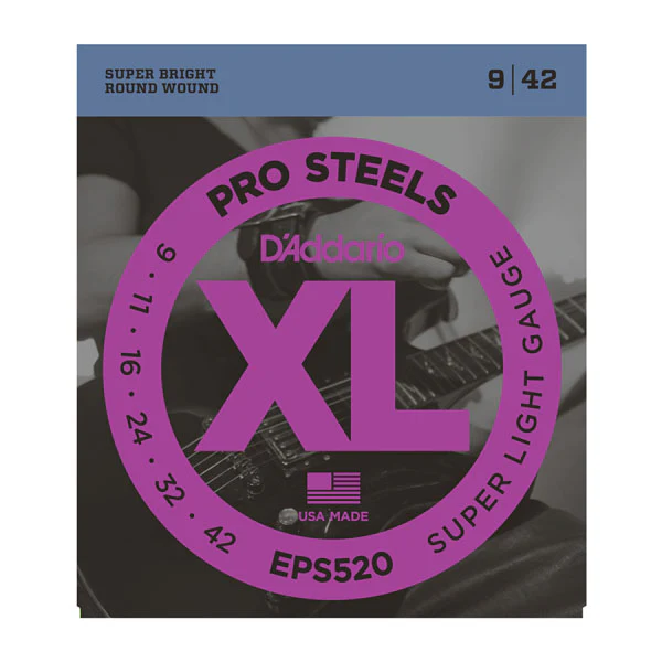 Daddario EPS520 ProSteels, Super Light, 9-42 - Image 5
