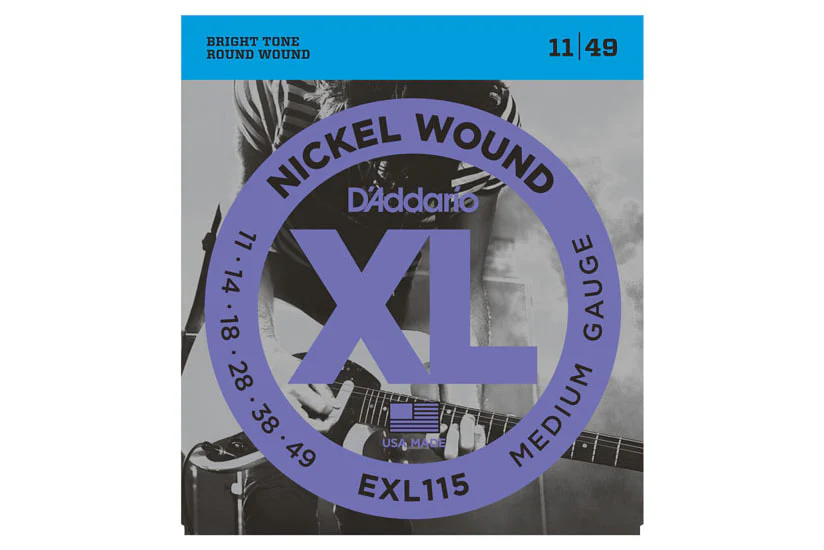 Daddario EXL115 Nickel Wound, Medium/Blues-Jazz Rock, 11-49
