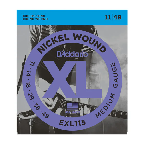 Daddario EXL115 Nickel Wound, Medium/Blues-Jazz Rock, 11-49 - Image 5