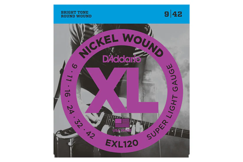 Daddario EXL120 Nickel Wound, Super Light, 9-42