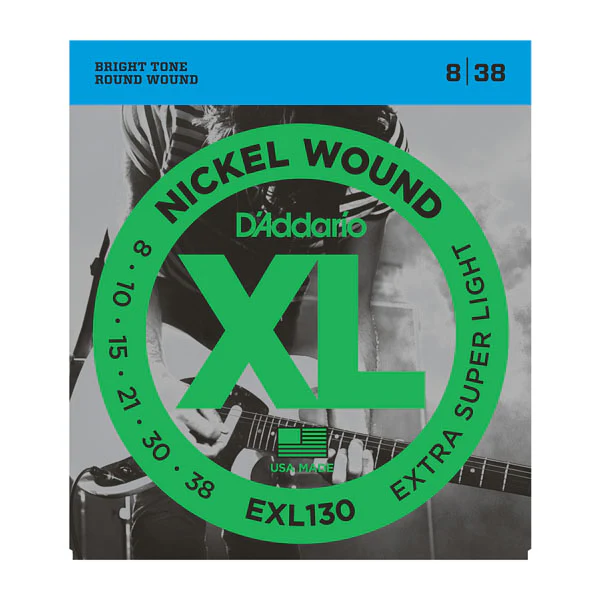 Daddario EXL130 Nickel Wound, Extra-Super Light, 8-38 - Image 5