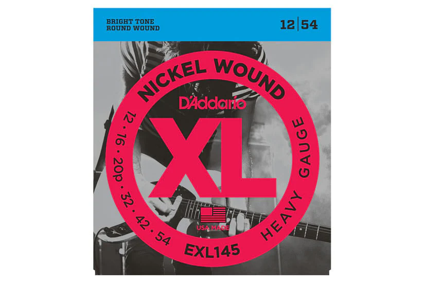 Daddario EXL145 Nickel Wound, Heavy, Plain 3rd, 12-54