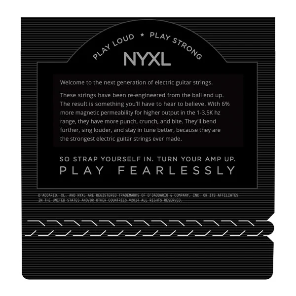 Daddario NYXL1052 Nickel Wound Electric Guitar Strings, Light Top / Heavy Bottom, 10-52 - Image 5