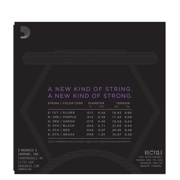 Daddario NYXL1149 Nickel Wound Electric Guitar Strings, Medium, 11-49 - Image 4