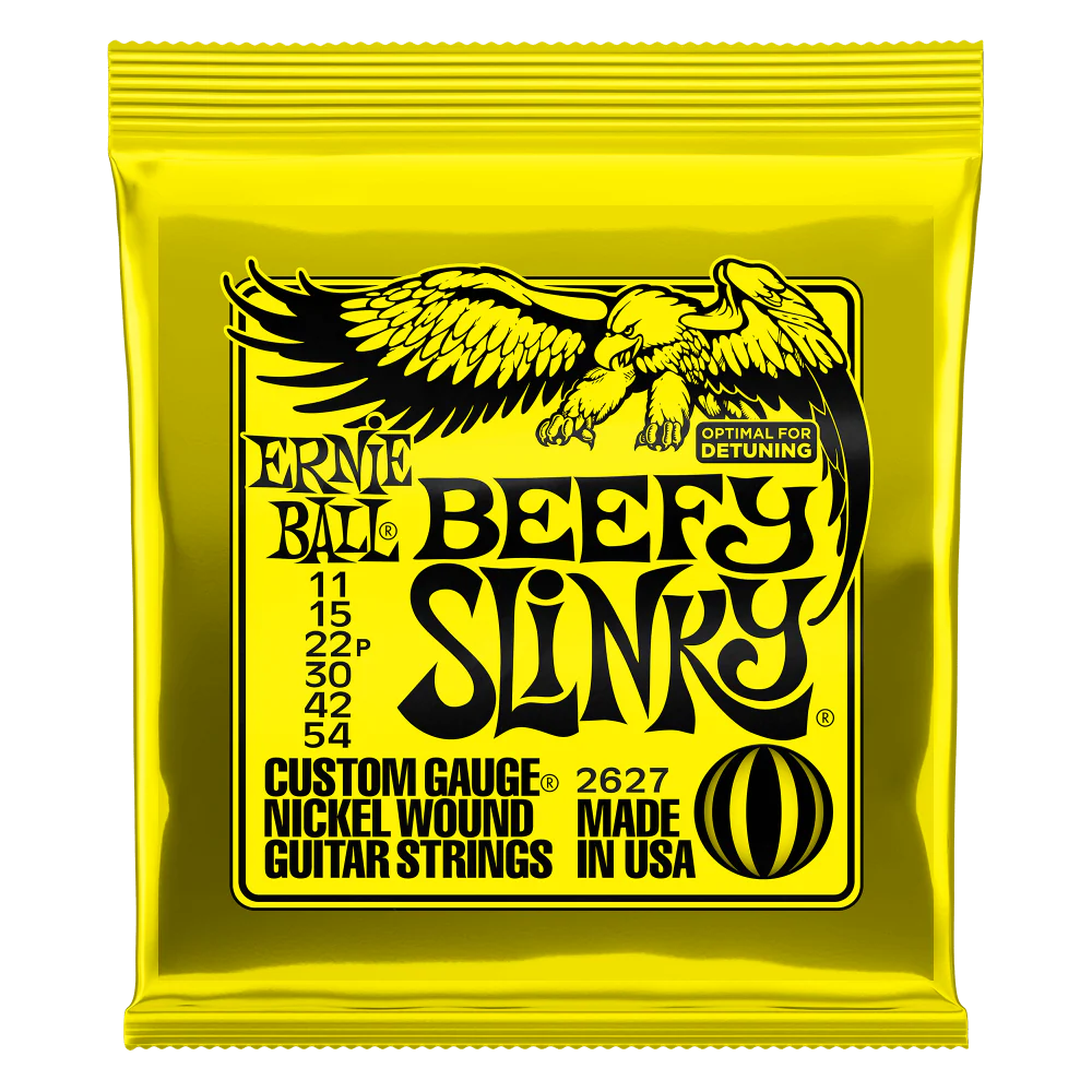 Ernie Ball Beefy Slinky Nickel Wound Electric Guitar Strings 11-54 - Image 3