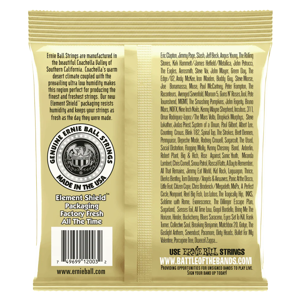 Ernie Ball Earthwood Medium Light 80/20 Bronze Acoustic Guitar Strings 12-54 - Image 2