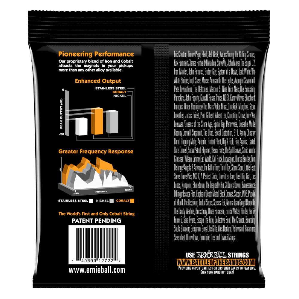 Ernie Ball Hybrid Slinky Cobalt Electric Guitar Strings 9-46 - Image 2