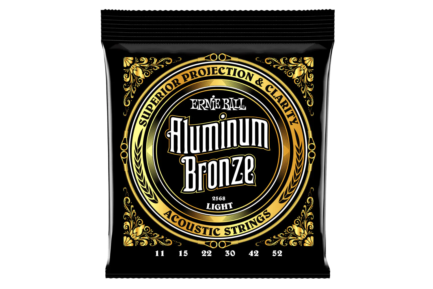 Ernie Ball Light Aluminum Bronze Acoustic Guitar Strings 11-52