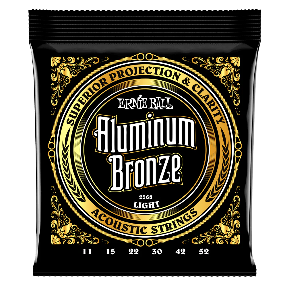 Ernie Ball Light Aluminum Bronze Acoustic Guitar Strings 11-52 - Image 3