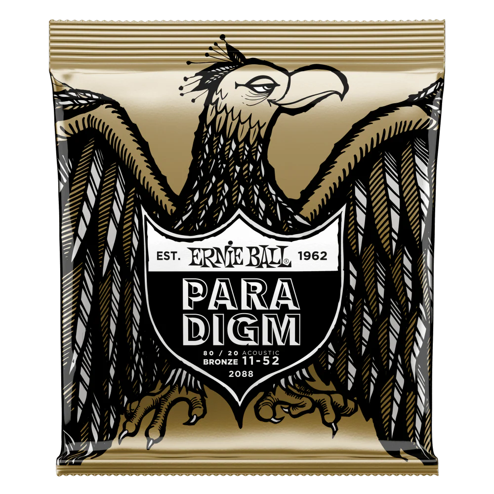 Ernie Ball Paradigm Light 80/20 Bronze Acoustic Guitar Strings 11-52 - Image 3
