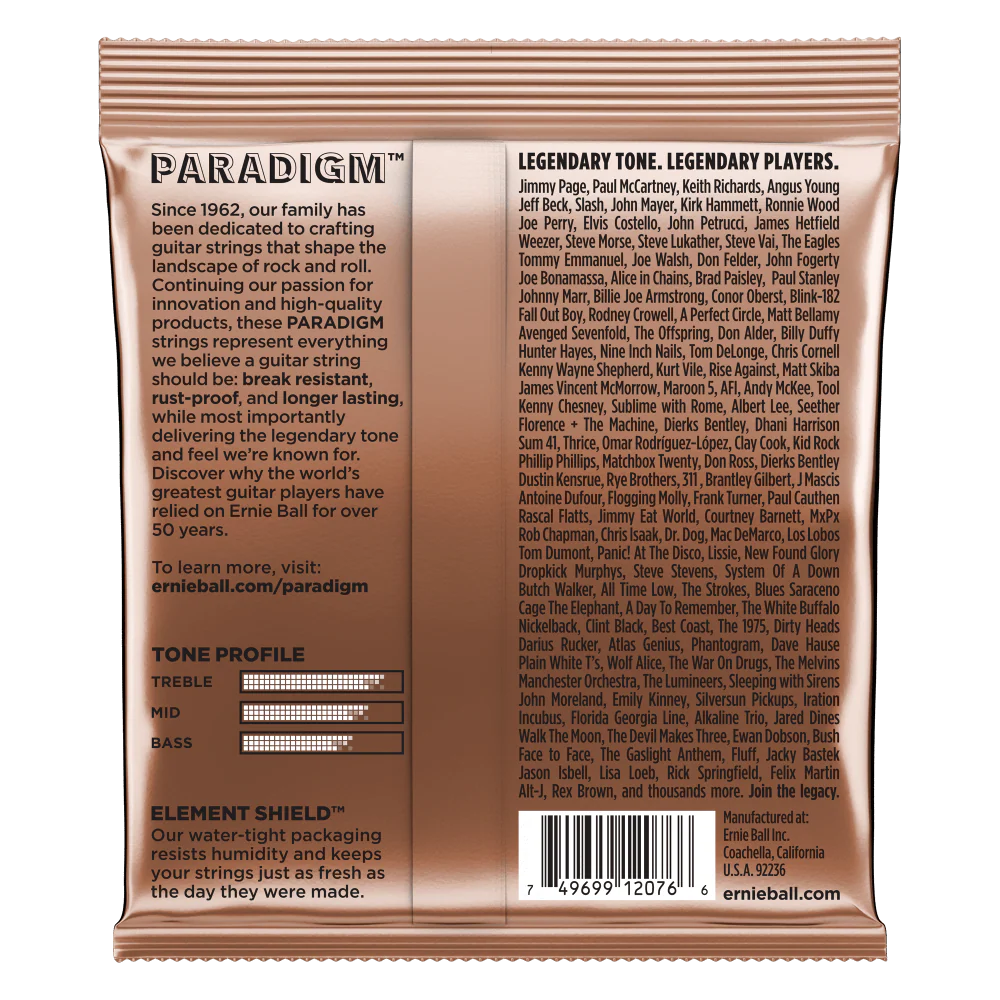 Ernie Ball Paradigm Medium Light Phosphor Bronze Acoustic Guitar Strings 12-54 - Image 3