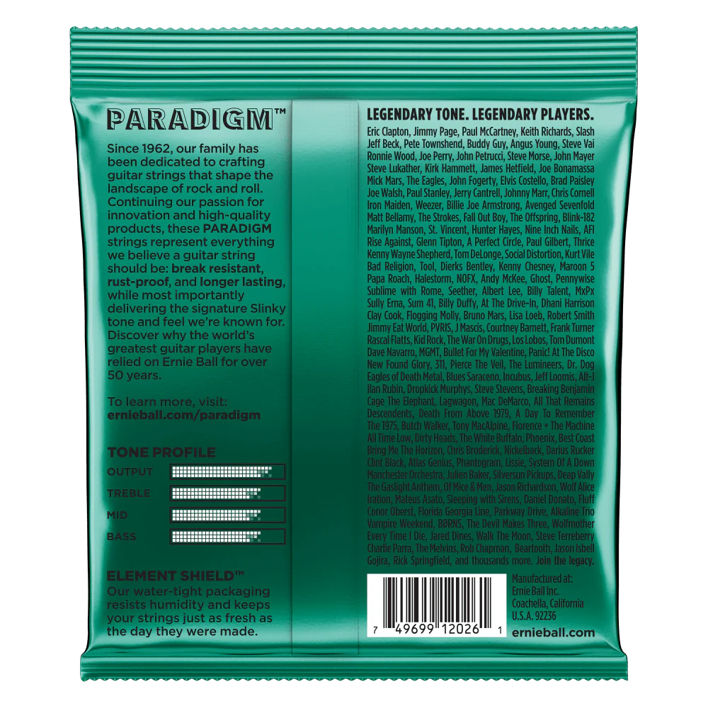 Ernie Ball Paradigm Not Even Slinky Electric Guitar Strings 12-56 - Image 2