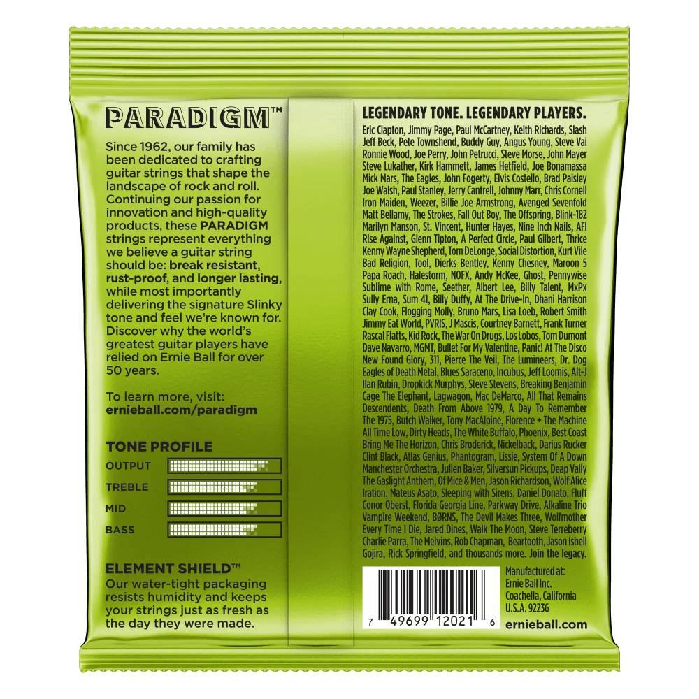 Ernie Ball Paradigm Regular Slinky Electric Guitar Strings 10-46 - Image 3