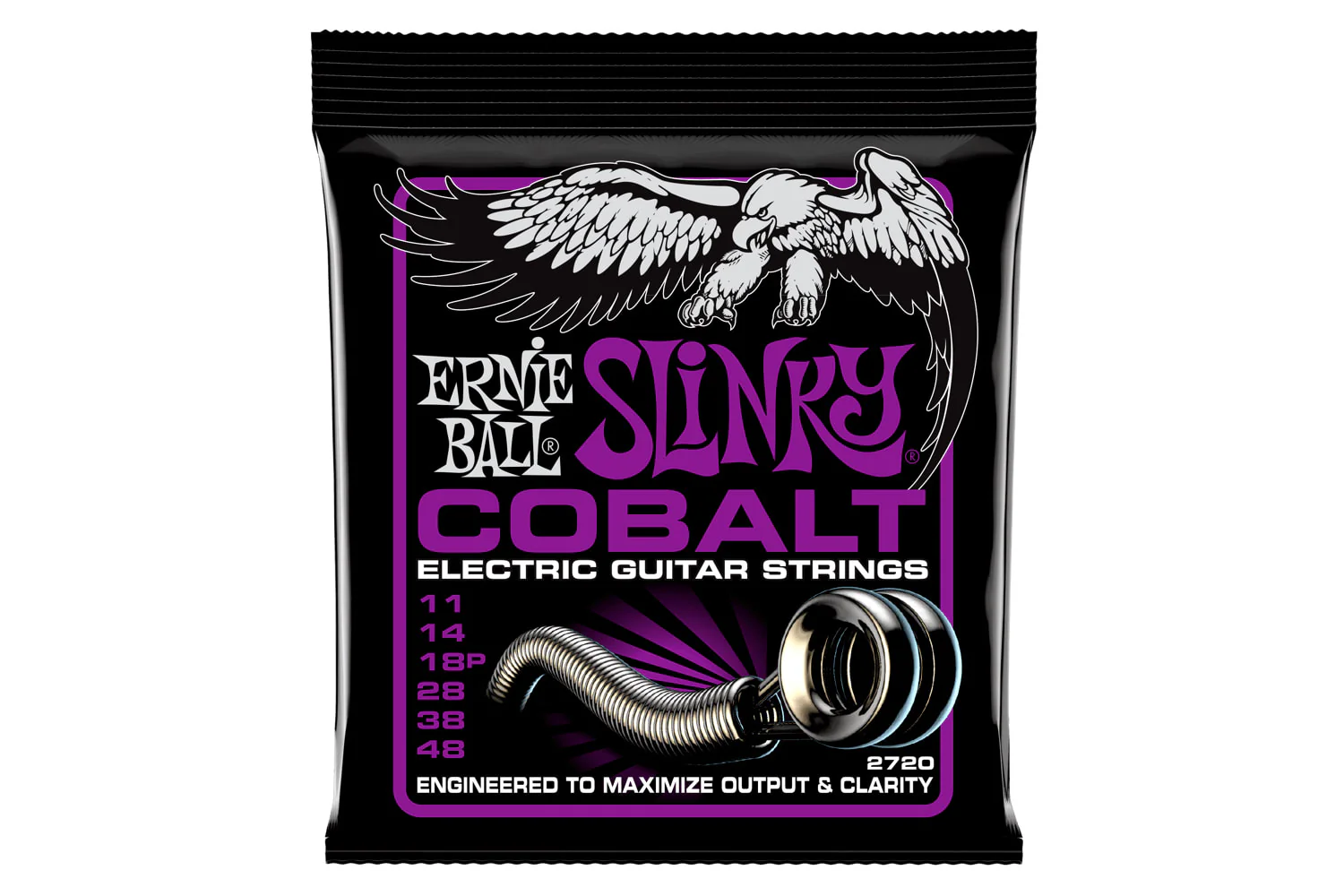 Ernie Ball Power Slinky Cobalt Electric Guitar Strings 11-48