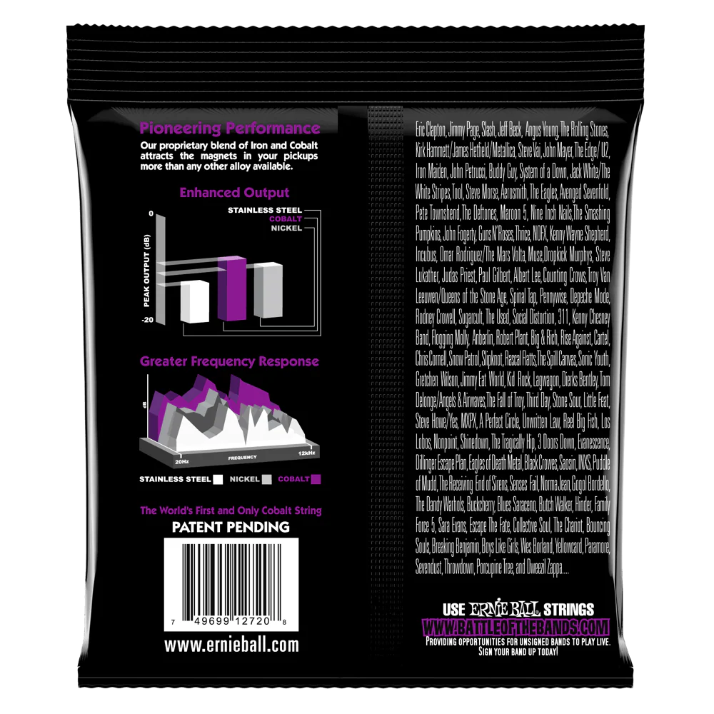 Ernie Ball Power Slinky Cobalt Electric Guitar Strings 11-48 - Image 2
