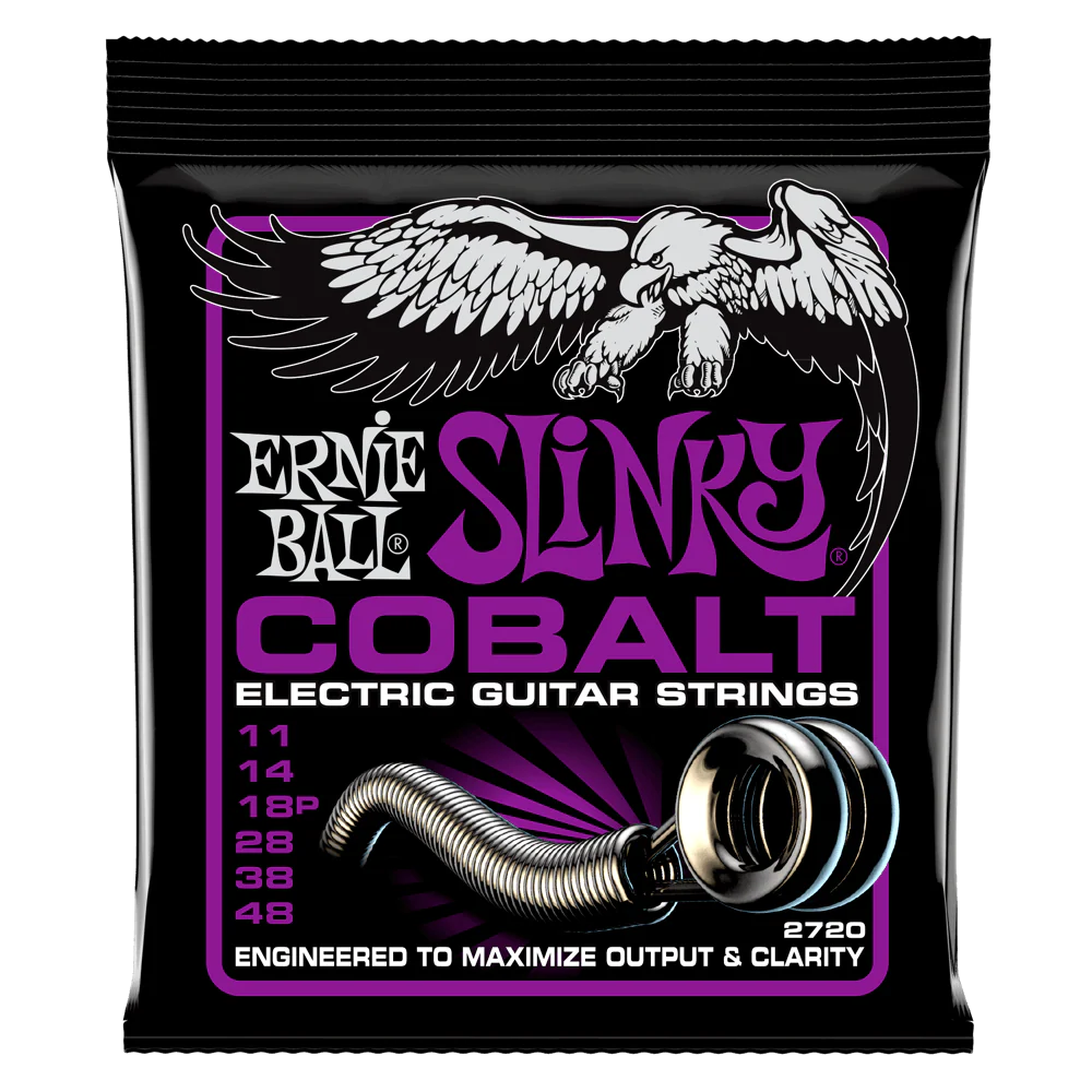 Ernie Ball Power Slinky Cobalt Electric Guitar Strings 11-48 - Image 3