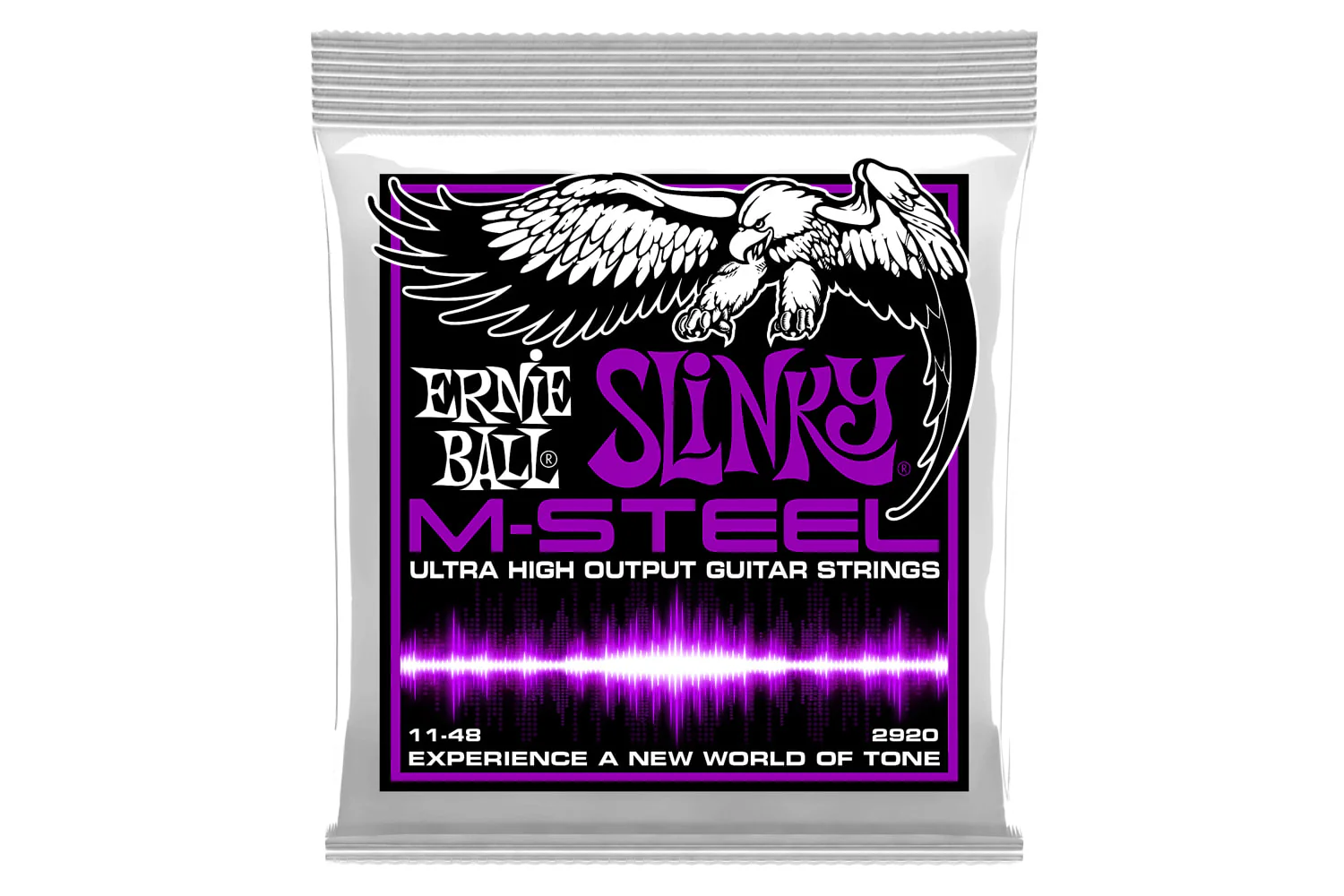 Ernie Ball Power Slinky M-Steel Electric Guitar Strings 11-48
