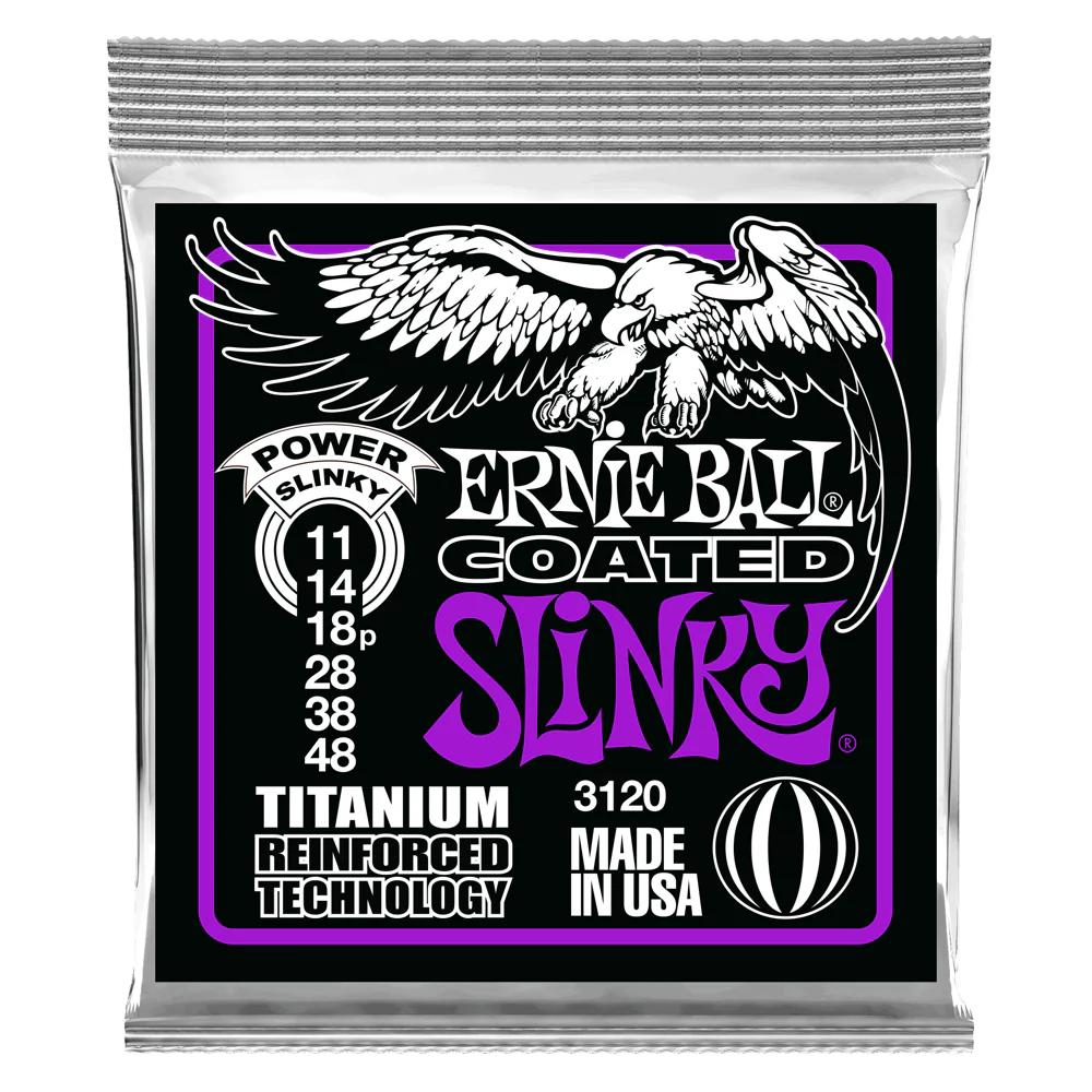 Ernie Ball Power Slinky RPS Coated Titanium Electric Guitar Strings 11-48 - Image 2