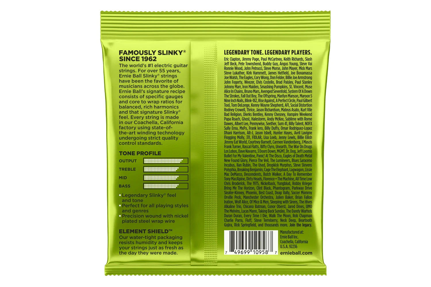 Ernie Ball Regular Slinky 8-String Nickle Wound - 10-74 Gauge - Image 2
