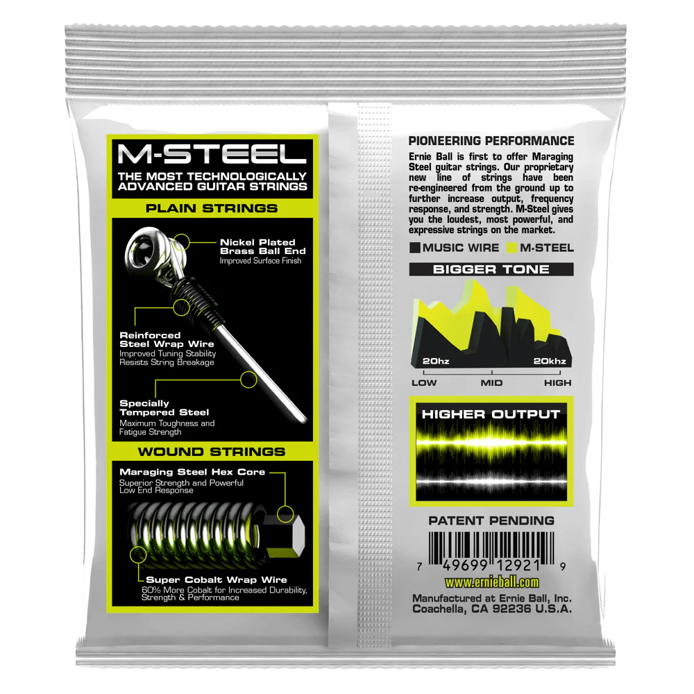 Ernie Ball Regular Slinky M-Steel Electric Guitar Strings 10-46 - Image 2