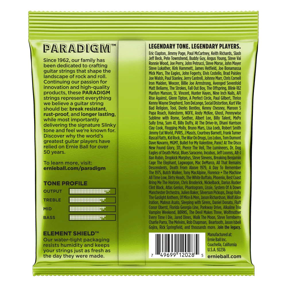 Ernie Ball Paradigm Regular Slinky 7-String Electric Guitar Strings 10-56 - Image 2