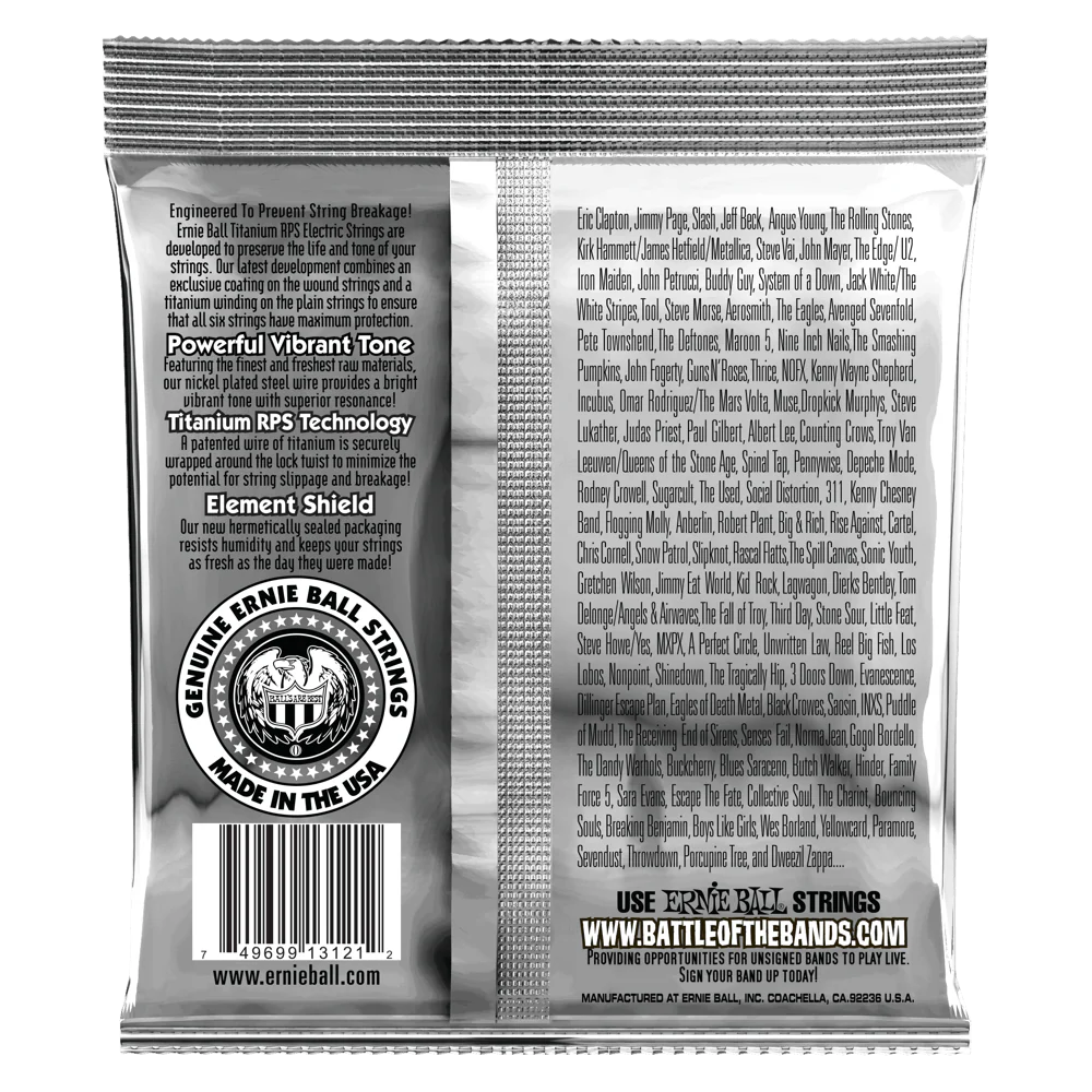 Ernie Ball Regular Slinky RPS Coated Titanium Electric Guitar Strings 10-46 - Image 3
