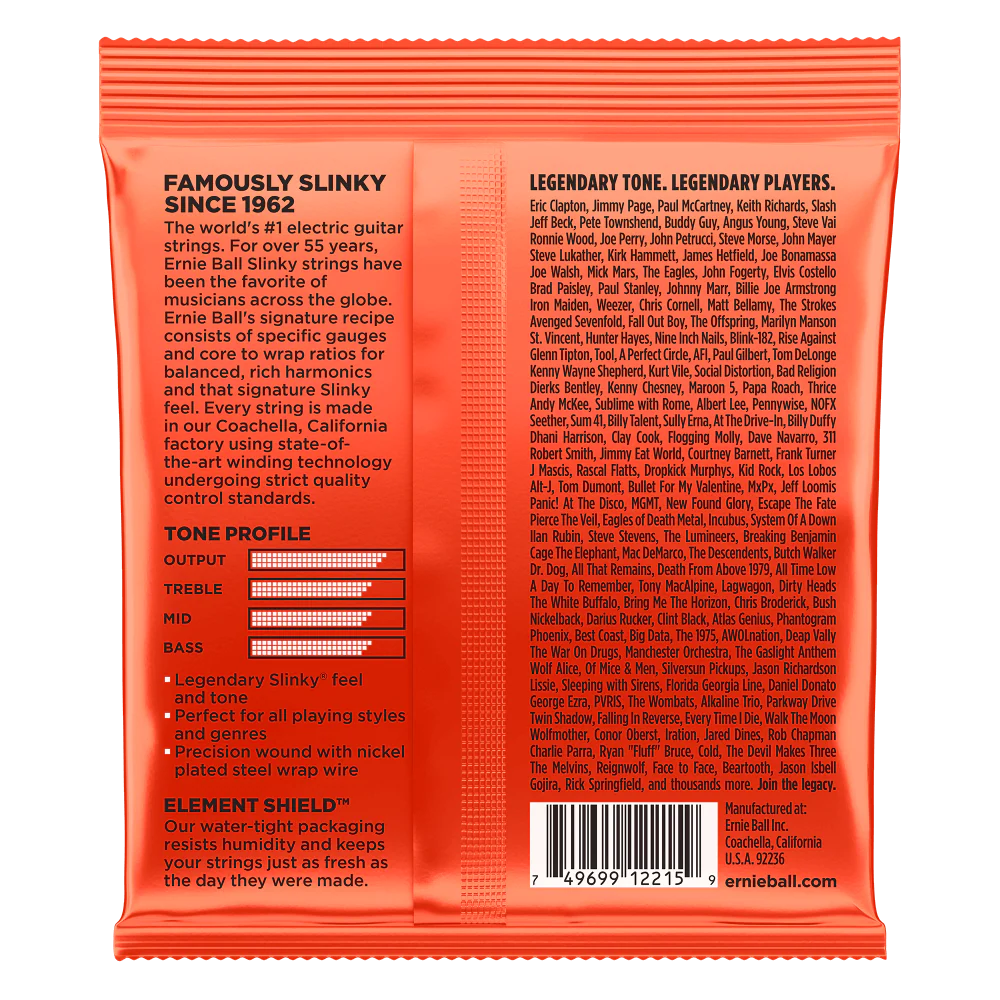 Ernie Ball Skinny Top Heavy Bottom Slinky Nickel Wound Electric Guitar Strings 10-52 - Image 3