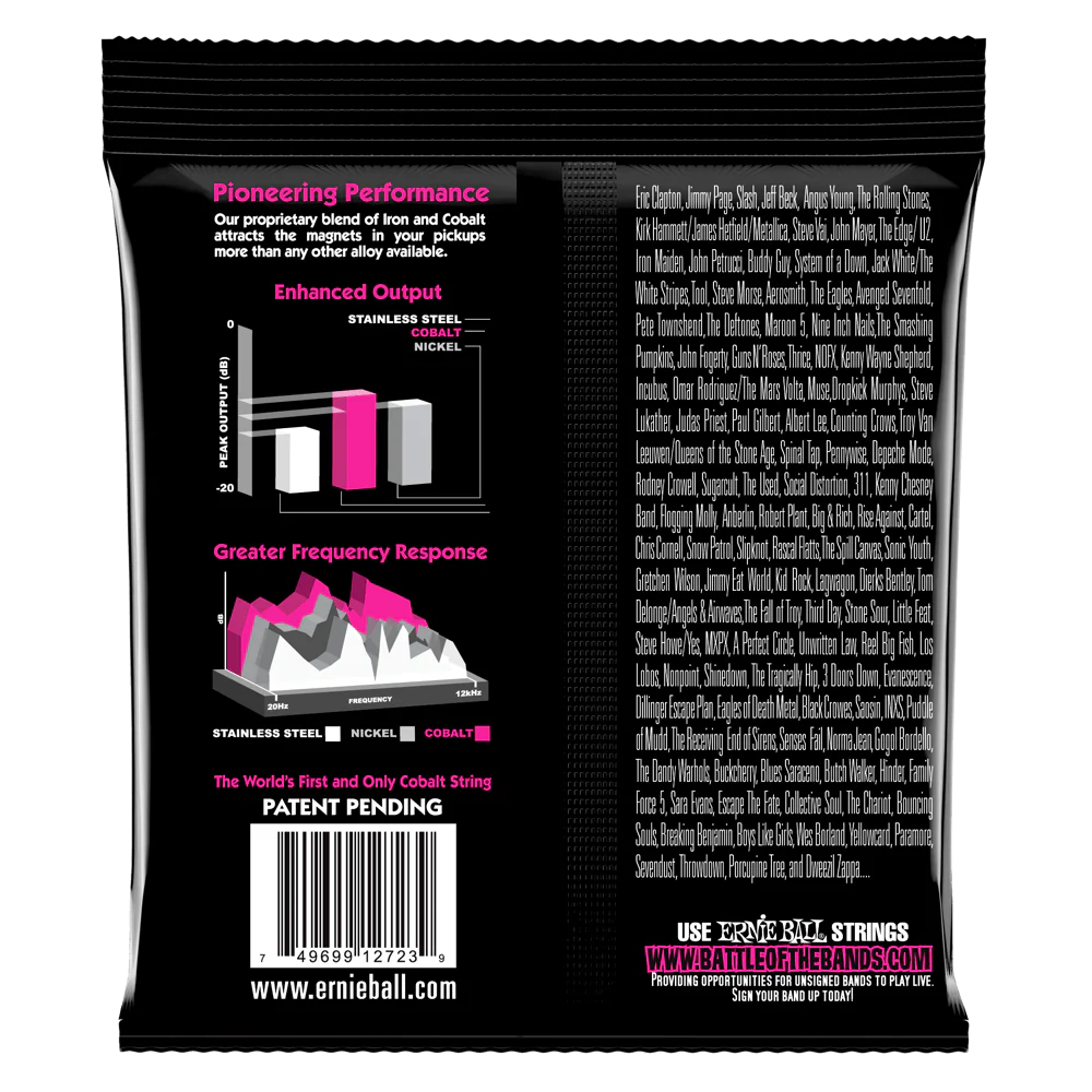 Ernie Ball Super Slinky Cobalt Electric Guitar Strings 9-42 - Image 2