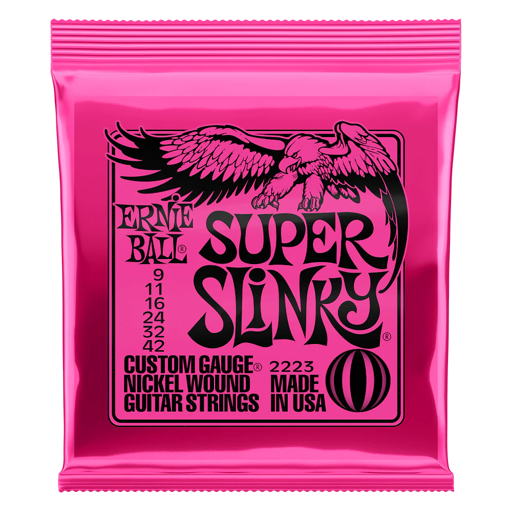 Ernie Ball Super Slinky Nickel Wound Electric Guitar Strings 9-42 - Image 3