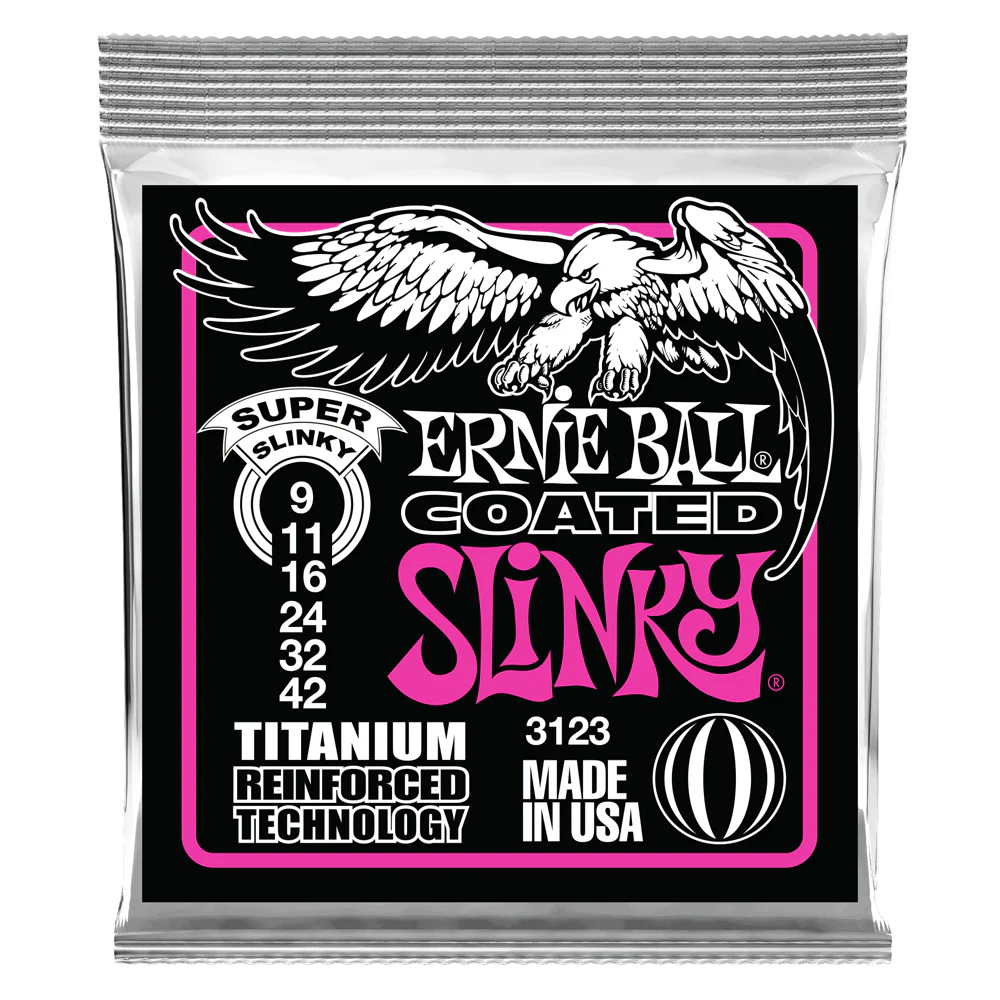 Ernie Ball Super Slinky RPS Coated Titanium Electric Guitar Strings 9-42 - Image 2