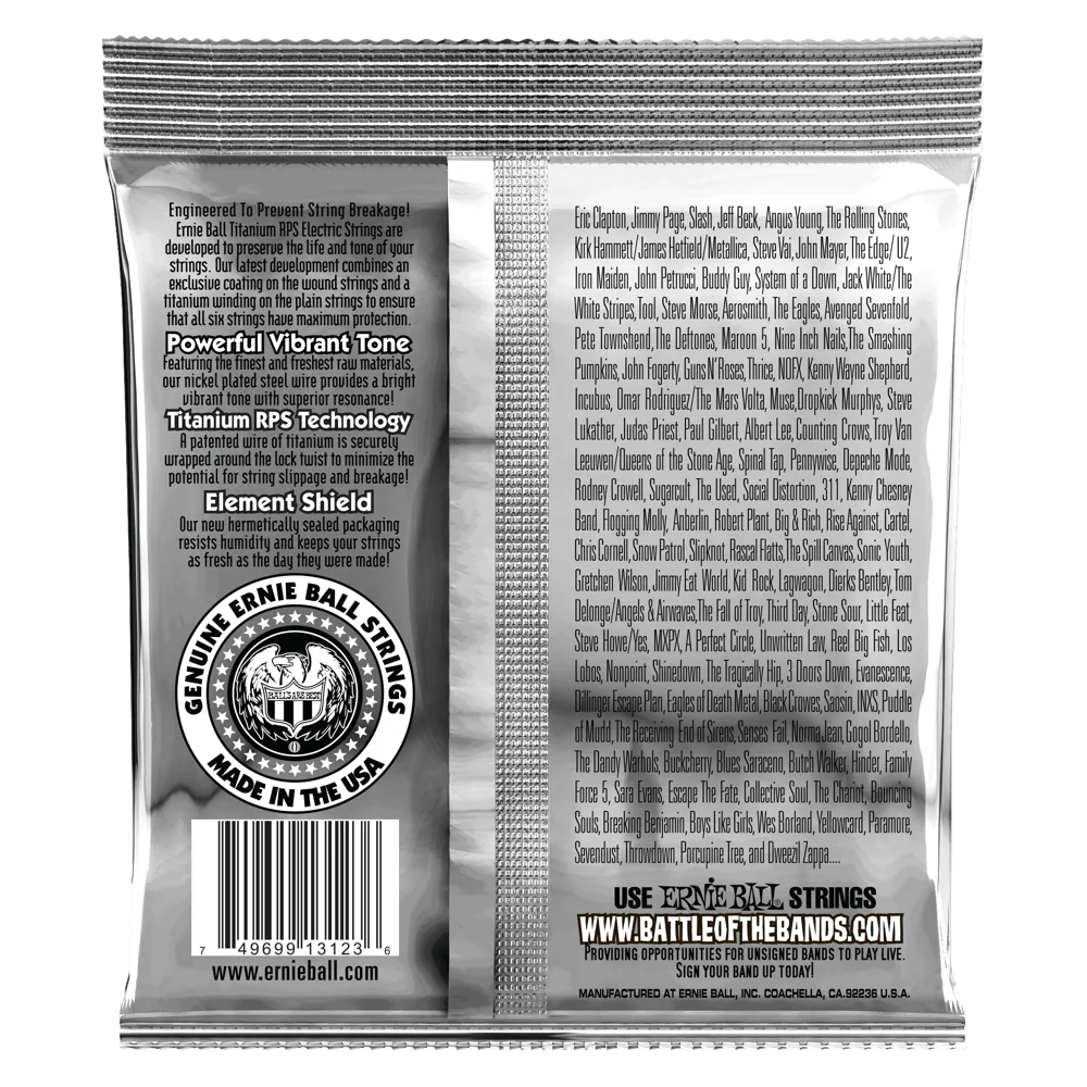 Ernie Ball Super Slinky RPS Coated Titanium Electric Guitar Strings 9-42 - Image 3