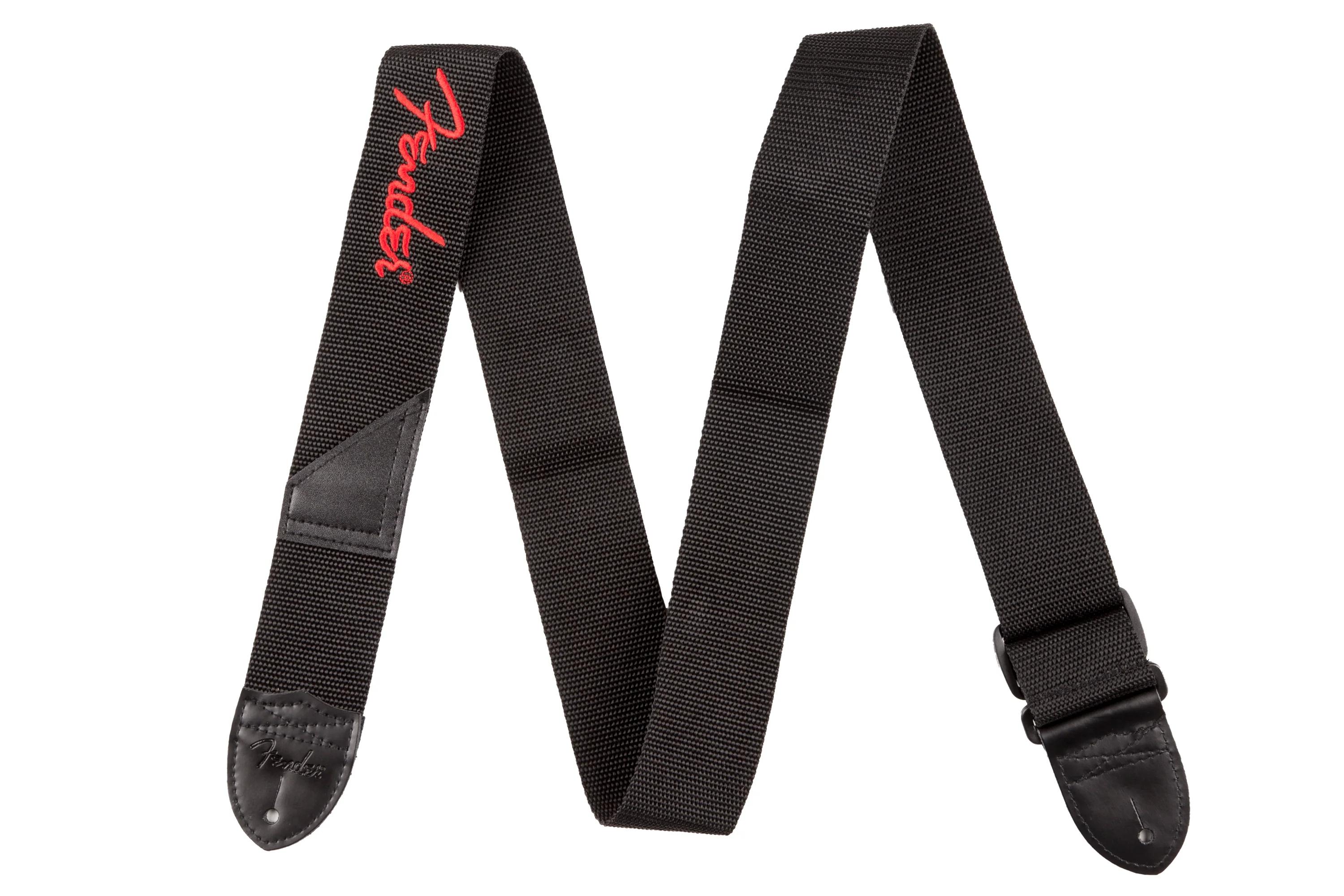 Fender Black Polyester Logo Straps - Image 4