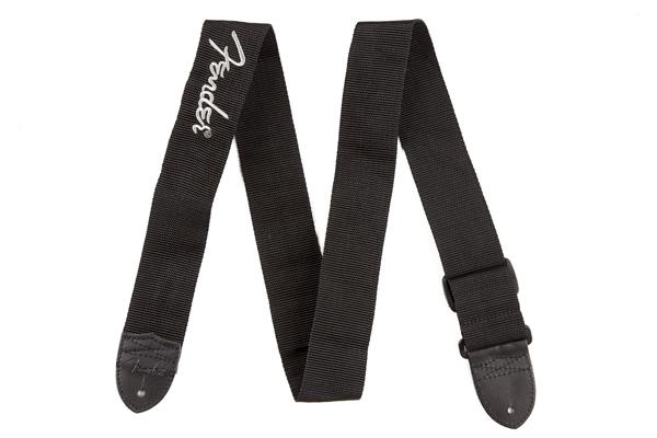 Fender Black Polyester Logo Straps - Image 5