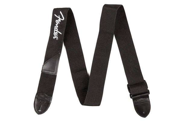Fender Black Polyester Logo Straps - Image 7