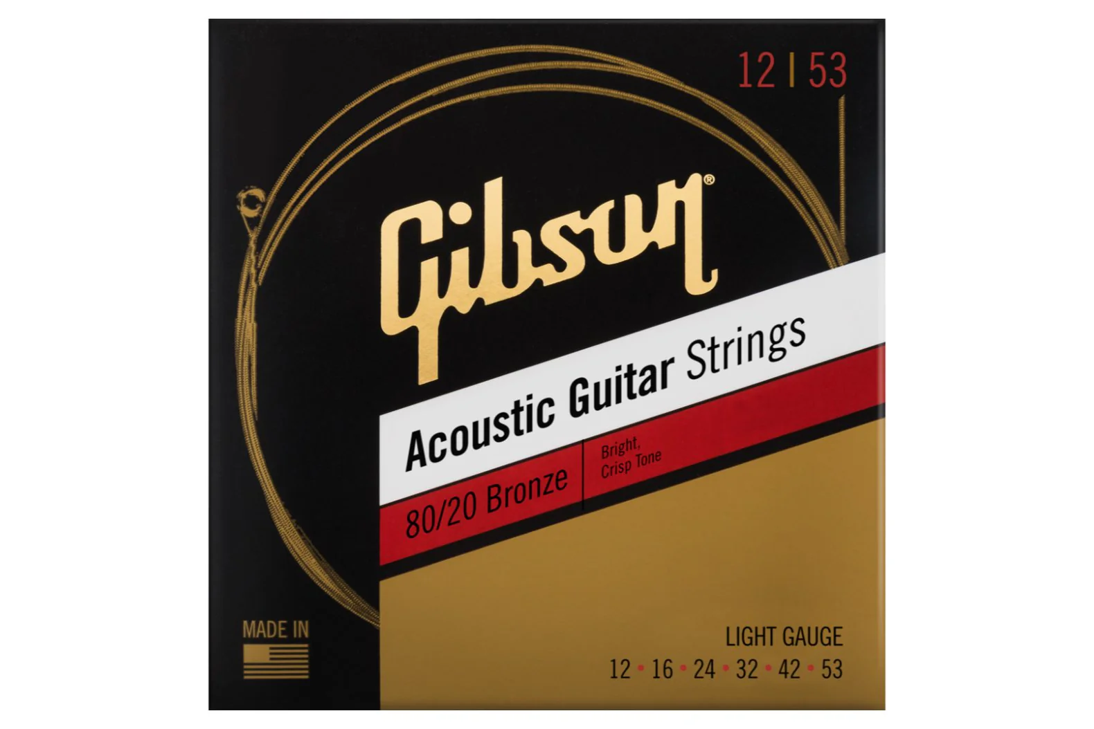 Gibson 80/20 Bronze Acoustic Guitar Strings - Image 2