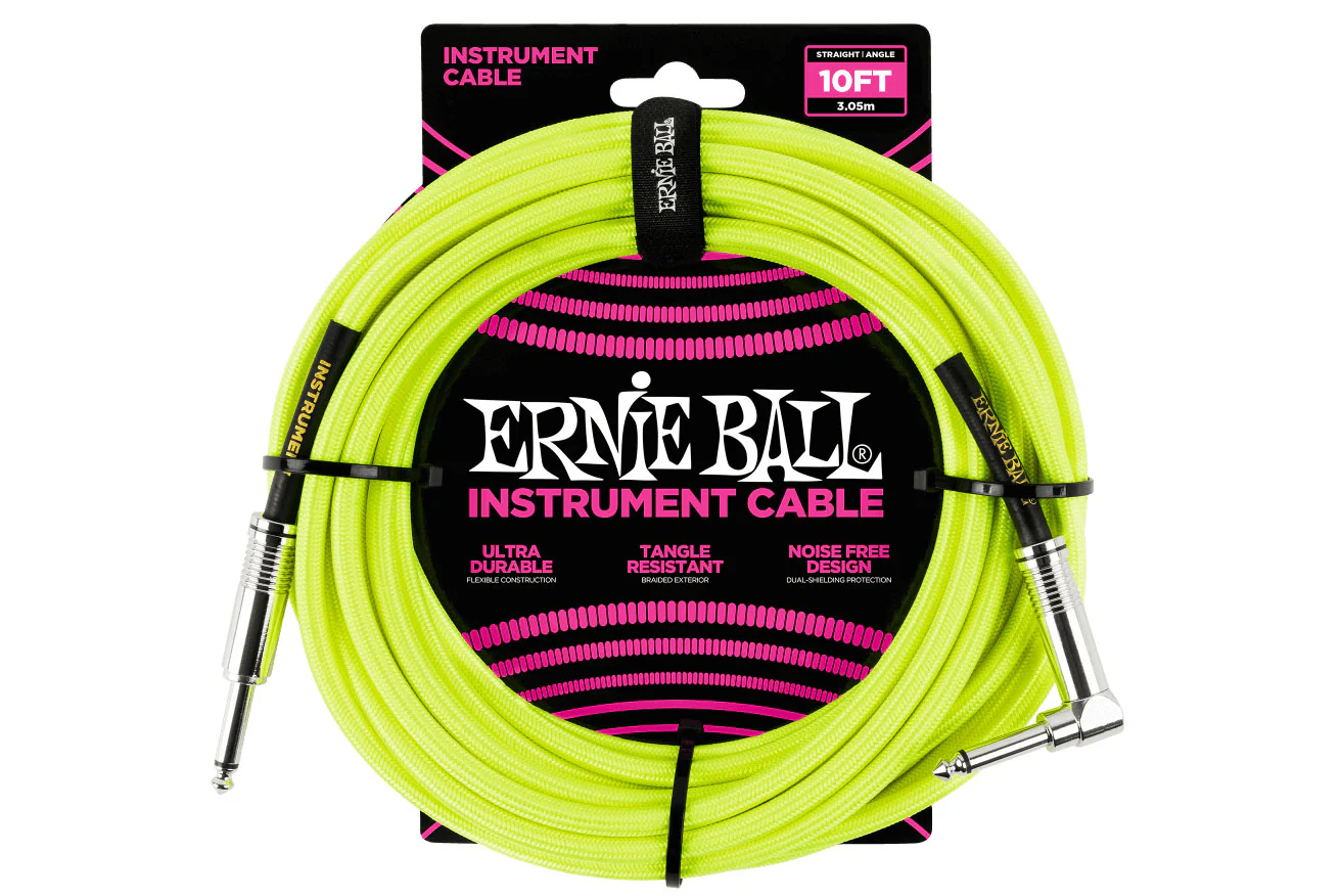 Ernie Ball 10 Feet Braided Straight / Angle Instrument Cable - Image 5